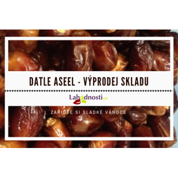 VÝPRODEJ Datle Aseel bez pecky, Pákistán 10 kg, sklizeň 2017